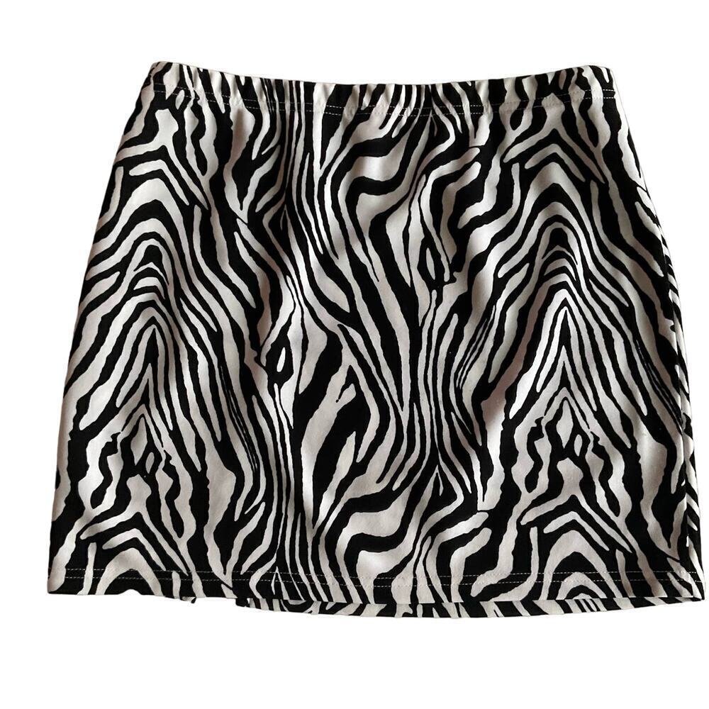 Zebra Mini Skirt - Picture 2 of 4